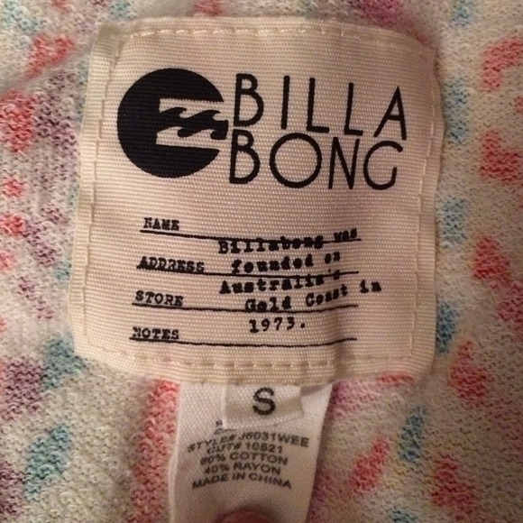 Billabong Poncho like hooded zip up - Picture 3 of 4