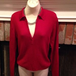 Look hot in this red sweater!
