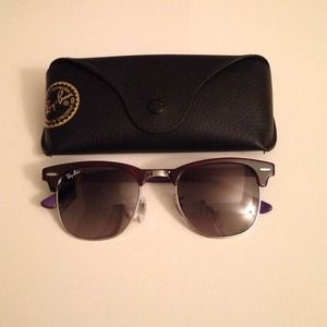 Ray Ban Clubmaster Purple and Tortoise
