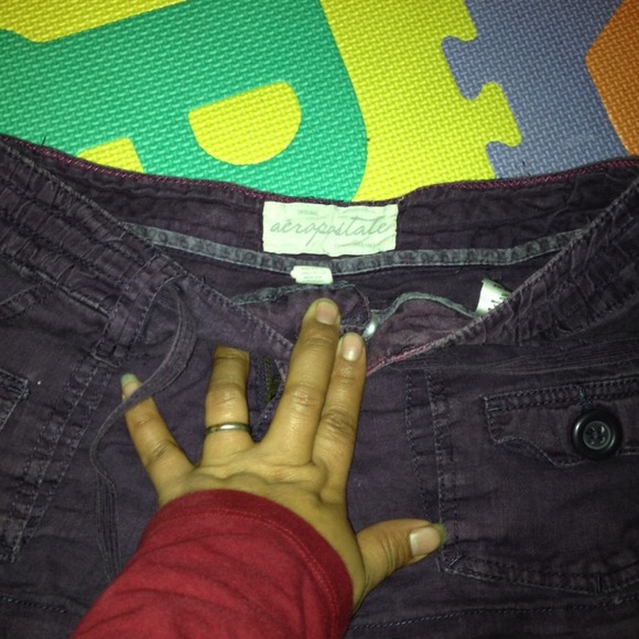 Purple denim Aeropostale shorts - Picture 3 of 3