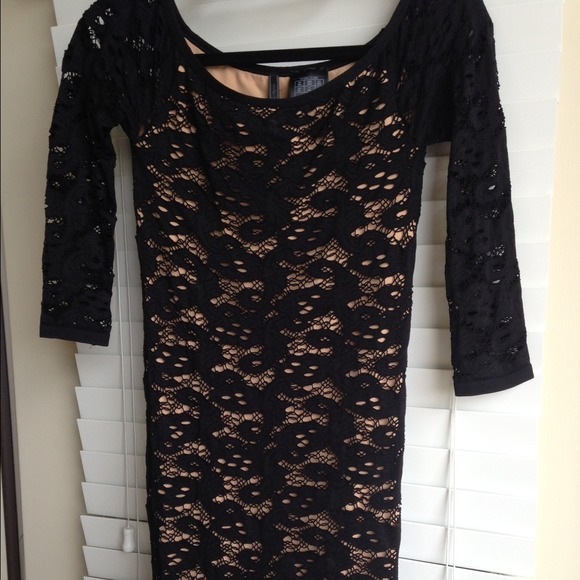 Guess 3/4 Slv Textured Dress - Picture 3 of 3