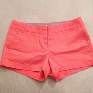 J. Crew chino shorts in coral size 8