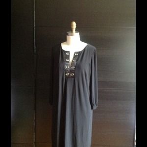 OC by OC black long sleeve cocktail dress.