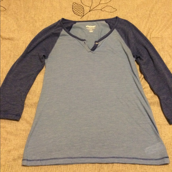 Blue Vintage Baseball Tee