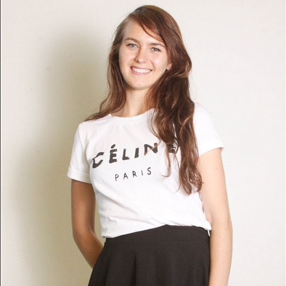 White Paris tee