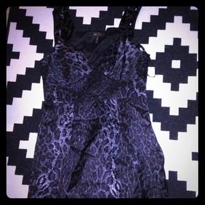 BCBG Leopard Dress with black studding