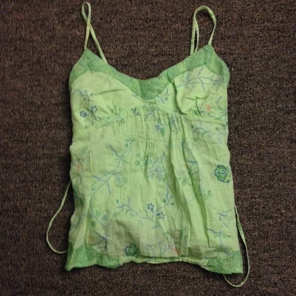 Green tank top
