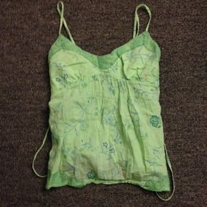 Green tank top