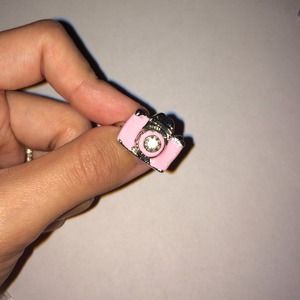 Adjustable Pink Camera Ring in Pink