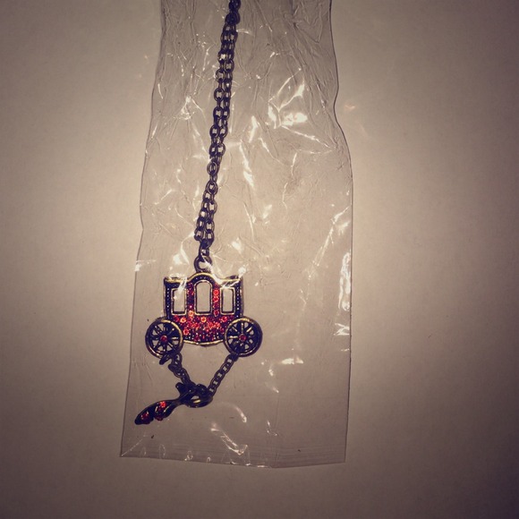 Red carriage necklace