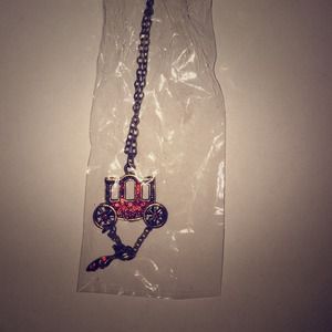 Red carriage necklace