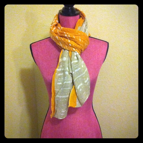 Orange & Gray Scarf