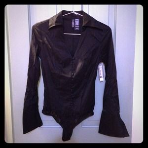 NEW Very unique black dress shirt!