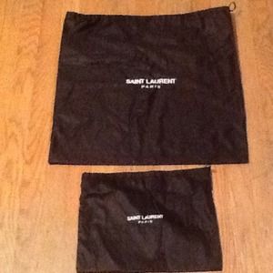 2 Saint Laurent Dust Bags (1 Large , 1 Small)