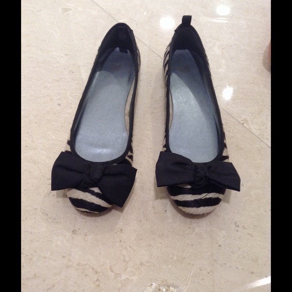 Zebra ballet flats