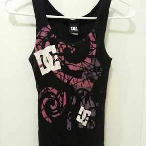 Black & purple DC tank