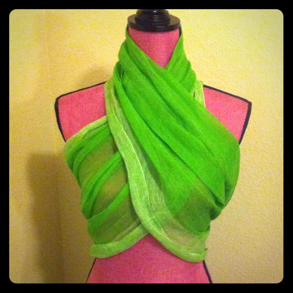 Multi-Purpose Lime Green Scarf