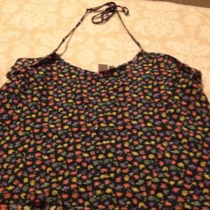 urban outfitters floral halter top