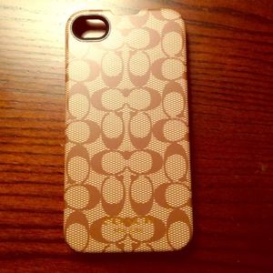 Authentic coach iPhone 4/4s hard cover
