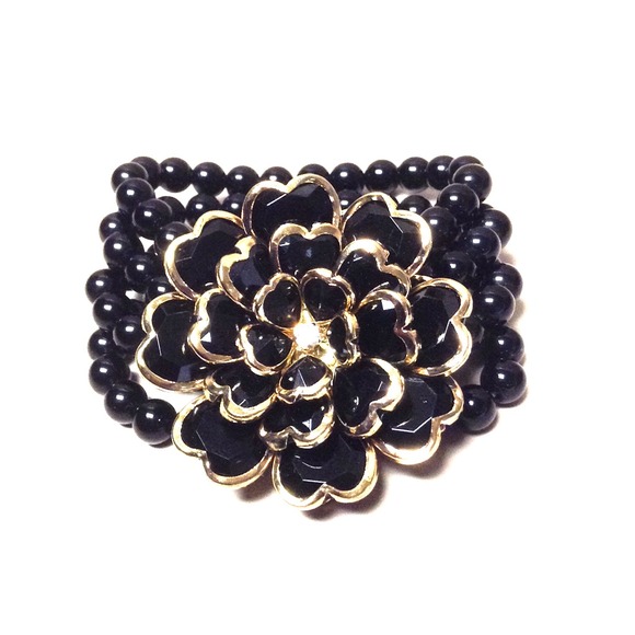 black and gold bracelet
