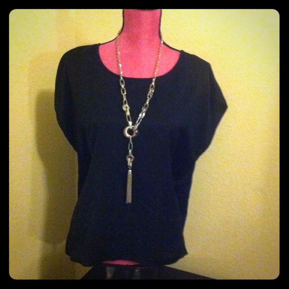 Black Silk Top
