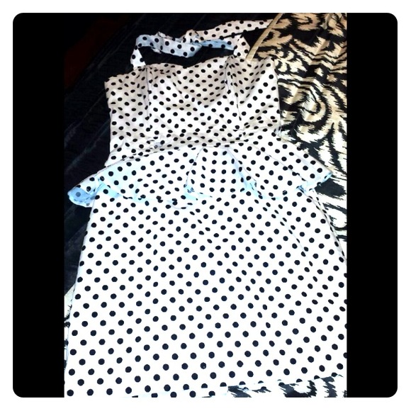 ❌Sold❌Grass collection Polka dot halter peplum