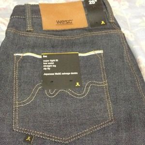 WESC denim straight leg Japanese denim !!!