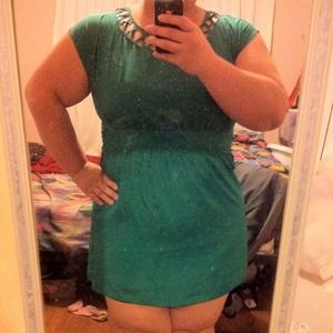 Beautiful emerald green dress