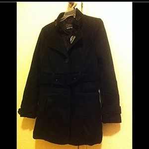 Black coat. Look so cute as a dress.