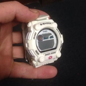 White g shock watch