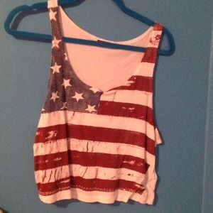 Brandy Melville American Flag Tank