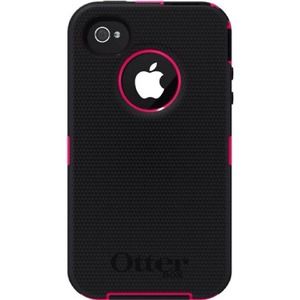 iPhone 4/4S Otter Box OEM Defender Black And Pink