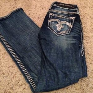 Sequin Rock Revival Jeans.