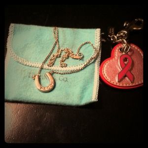 Tiffany's classic horseshoe and coach keychain