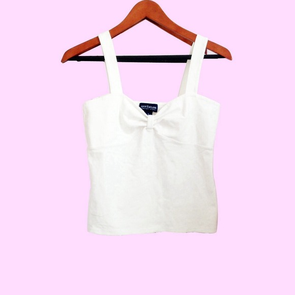 ANN TAYLOR White bandeau tank top