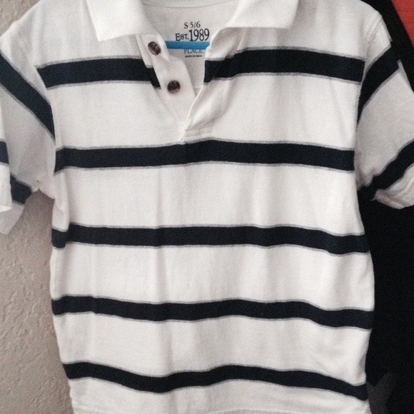 Striped polo shirt