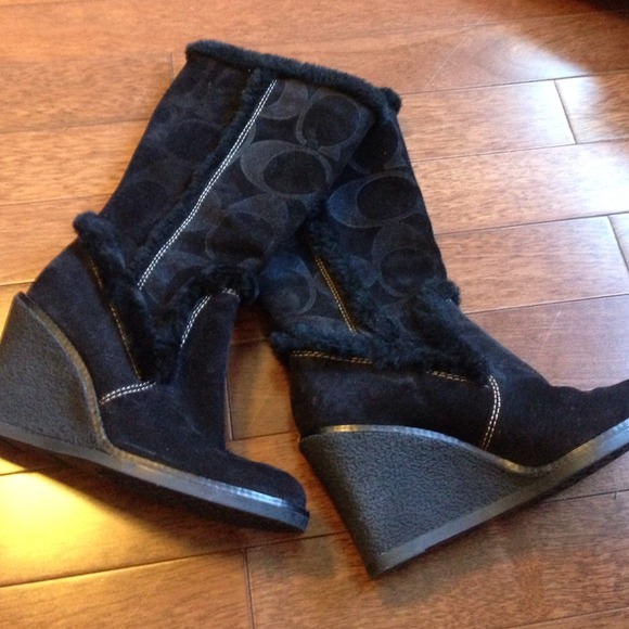 Coach boots. Black