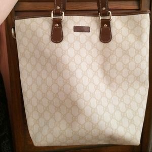 Gucci Canvas Tote, 100% Authentic