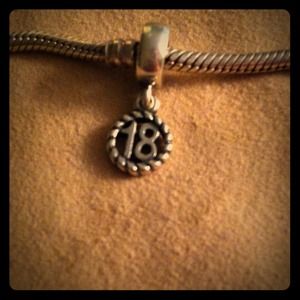 "18" pandora birthday charm