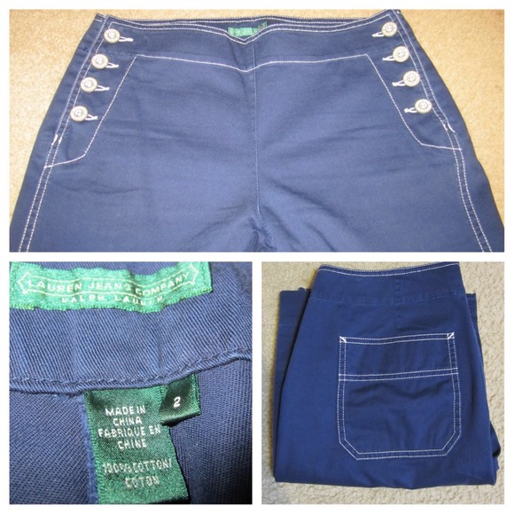 SOLD Lauren Ralph Lauren sailor pants - Picture 2 of 2