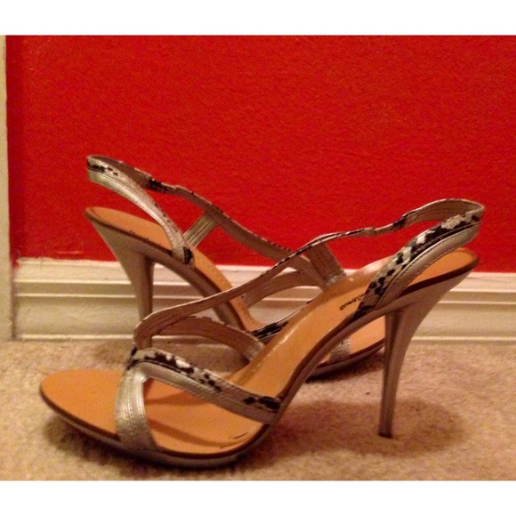 Black and Silver Heels