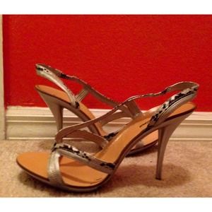 Black and Silver Heels