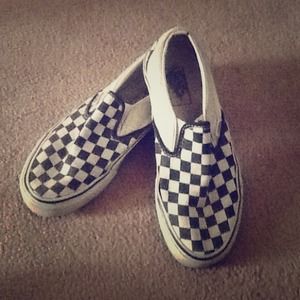 Checkered Slip-On Vans
