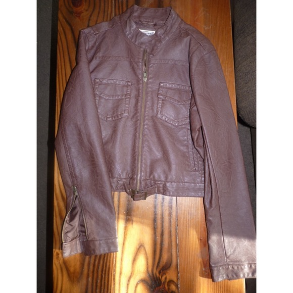 Faux leather jacket. - Picture 2 of 2