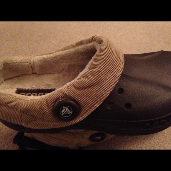 Men's crocs espresso/khaki corduroy