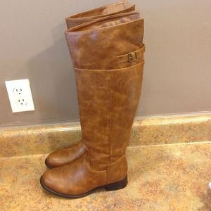 brown riding boots