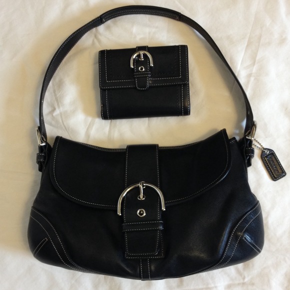 Authentic Coach bag with matching wallet