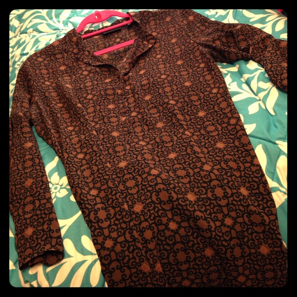 Long patterned top