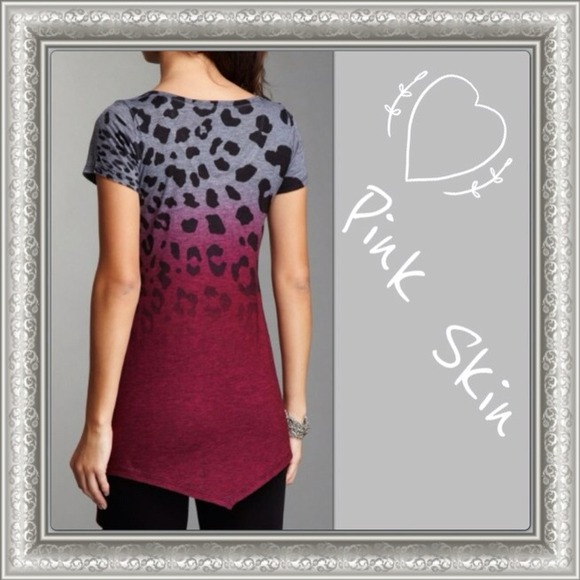 πβ¨Host Pick 12/5β¨πGo Couture Cheetah Print Tee - Picture 2 of 4