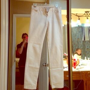 Michael Kors white skinny jeans